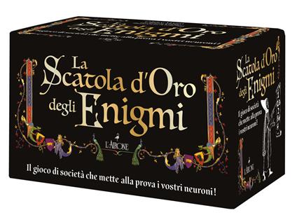 La scatola d'oro degli enigmi. Nuova ediz. Con 100 Carte - Fabrice Mazza,Sylvain Lhullier - copertina