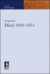 Diari 1949-1951 - Giuseppe Dessì - copertina