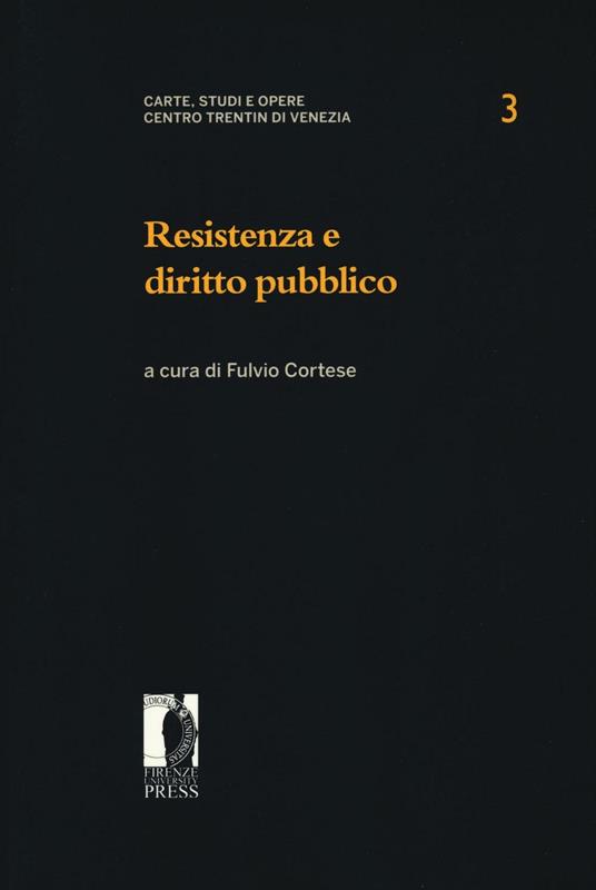 Resistenza e diritto pubblico - copertina