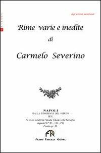 Rime varie e inedite - Carmelo G. Severino - copertina
