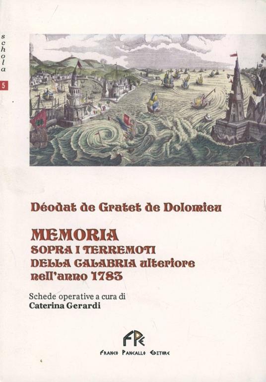 Memoria sopra i terremoti della Calabria Ulteriore nell'anno 1783 - Deodat de Dolomieu - copertina