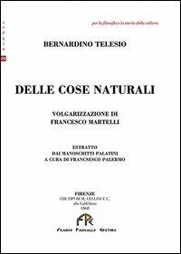 Delle cose naturali - Bernardino Telesio - copertina