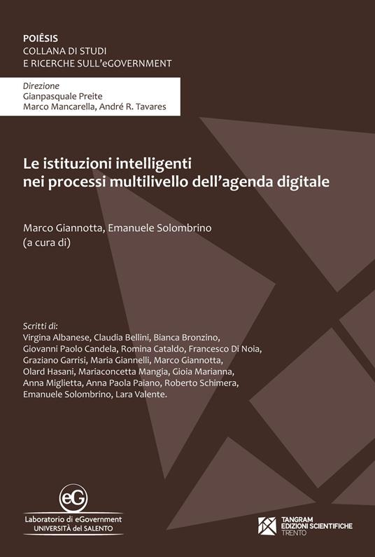 Le istituzioni intelligenti nei processi multilivello dell'agenda digitale - copertina