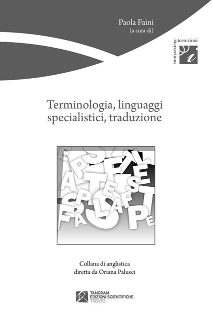 Terminologia, linguaggi specialistici, traduzione - copertina