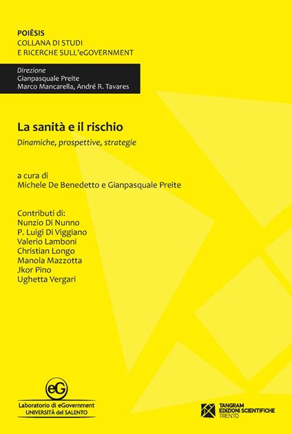 La sanità e il rischio. Dinamiche, prospettive, strategie - copertina
