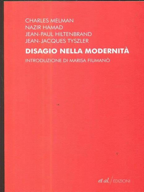 Disagio nella modernità. Mutamenti e incertezza di oggi - copertina