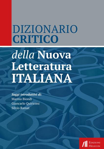 Dizionario critico della nuova letteratura italiana - copertina