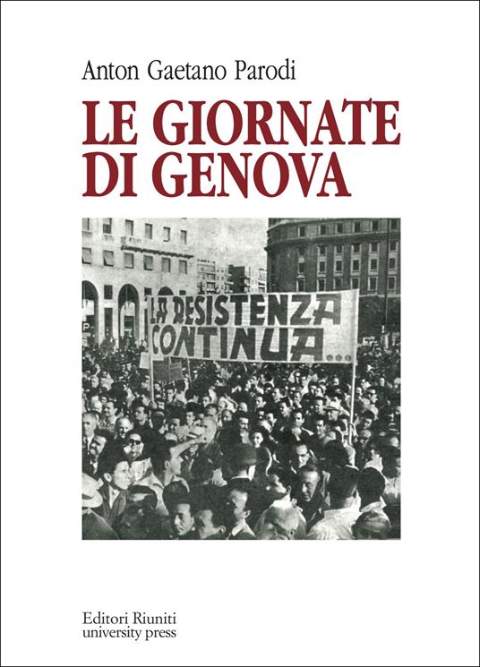 Le giornate di Genova - Anton G. Parodi - copertina