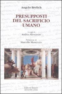 Presupposti del sacrificio umano - Angelo Brelich - copertina