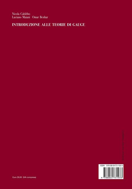 Introduzione alle teorie di Gauge - Nicola Gabibbo,Luciano Maiani,Omar Benhar - 3