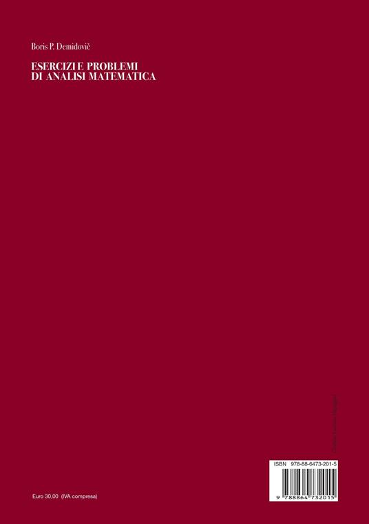 Esercizi e problemi di analisi matematica - Boris P. Demidovic - 3