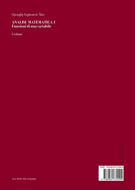 Analisi matematica. Vol. 1 - Georgij Evgen'evic Šilov - 3