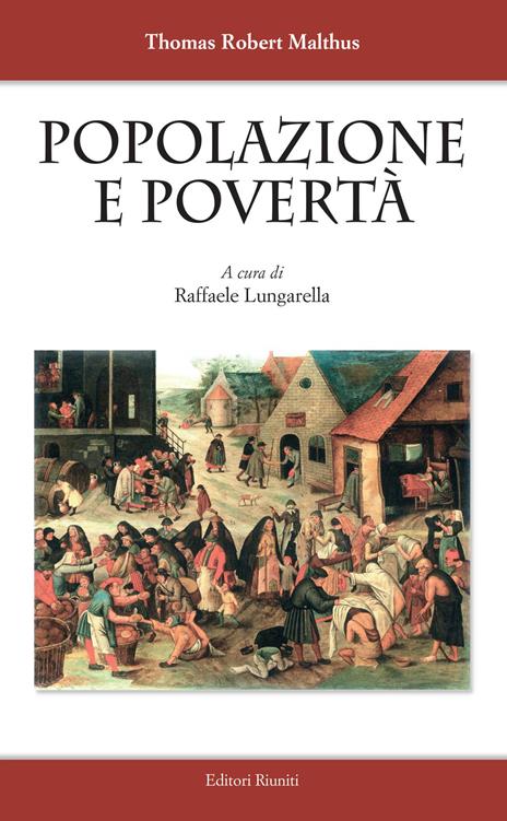 Popolazione e povertà - Thomas Robert Malthus - copertina