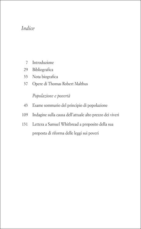 Popolazione e povertà - Thomas Robert Malthus - 2