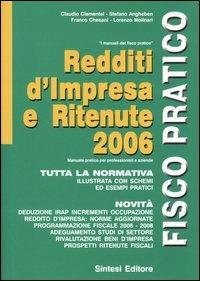  Redditi d'impresa e ritenute 2006 - copertina
