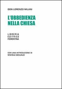 L' obbedienza nella chiesa - Lorenzo Milani - copertina