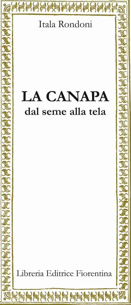 La canapa - Itala Rondoni - copertina