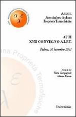 Atti 27° Convegno A.I.P.T. (Padova, 30 settembre 2011)