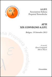 Atti 19° Convegno A.I.P.T. (Bologna, 19 settembre 2013) - copertina