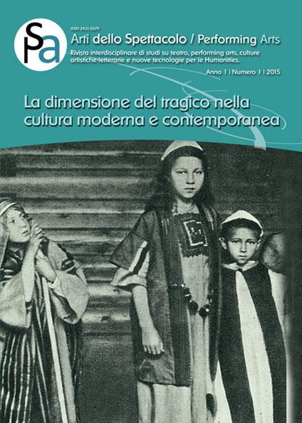 La dimensione del tragico nella cultura moderna e contemporanea - copertina