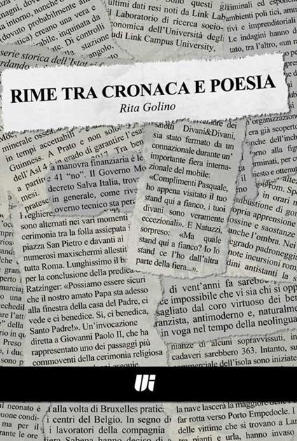 Rime tra cronaca e poesia - Rita Golino - copertina