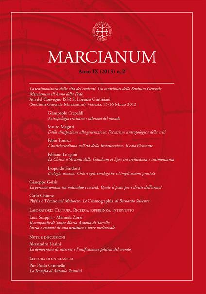 Marcianum (2013). Vol. 2 - copertina