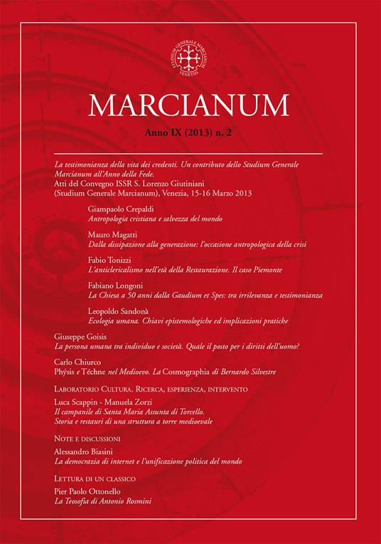Marcianum (2013). Vol. 2 - copertina
