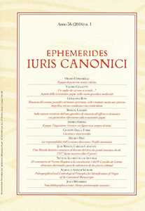 Ephemerides Iuris canonici (2016). Vol. 1