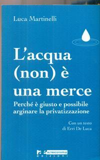 L' acqua (non) è una merce. Perché è giusto e possibile arginare la privatizzazione