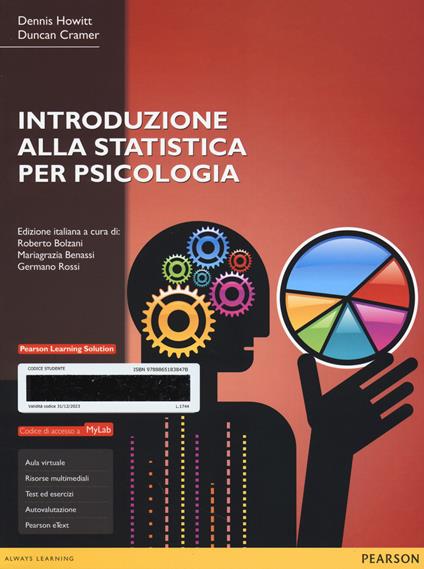 Introduzione alla statistica per psicologia. Ediz. MyLab. Con e-text. Con espansione online - Dennis Howitt,Duncan Cramer - copertina