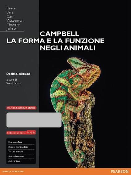 Campbell. La forma e la funzione negli animali. Ediz. mylab. Con espansione online - copertina