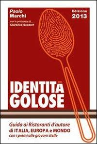 Identità golose 2013 - Paolo Marchi - copertina