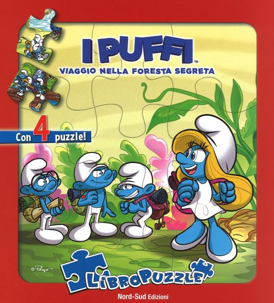 Il villaggio perduto. I puffi. Libro puzzle. Ediz. a colori - Peyo - copertina