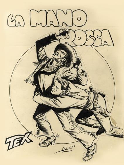 Tex. La mano rossa - Gianluigi Bonelli - copertina