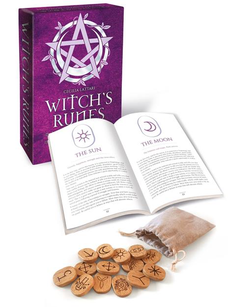 Witch's runes kit. Ediz. italiana. Con 13 rune di legno - Cecilia Lattari - 2