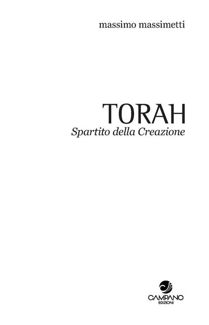 Torah. Spartito della Creazione. Quaderno. Vol. 1 - Massimo Massimetti - copertina