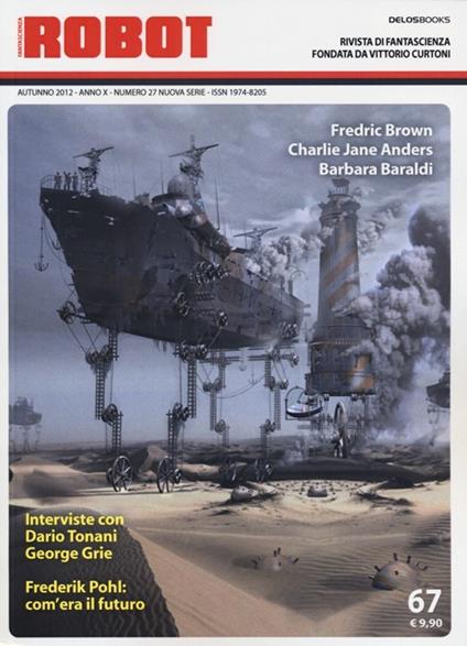Robot. Rivista di fantascienza (2012). Vol. 67 - copertina