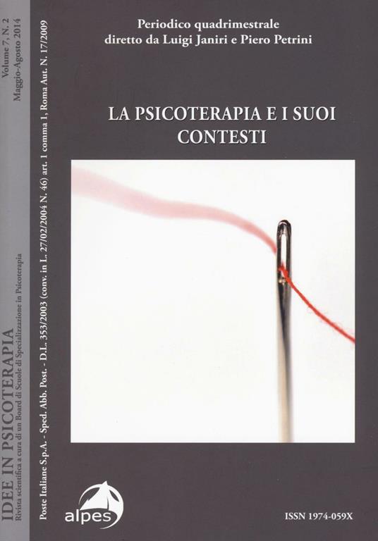 Idee in psicoterapia. Vol. 7: La psicoterapia e i suoi contesti. - copertina