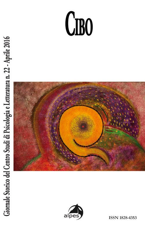 Giornale storico del centro studi di psicologia e letteratura. Vol. 22: Cibo. - copertina