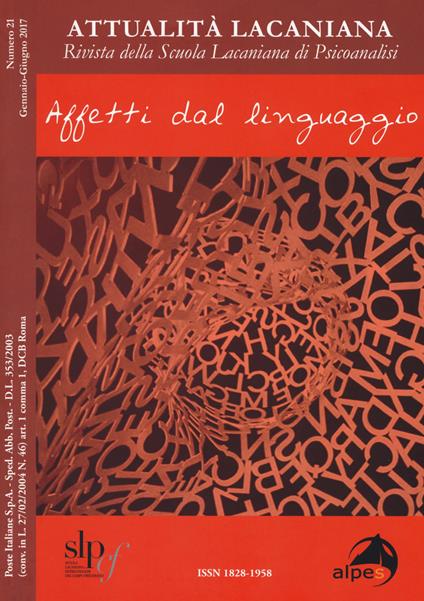 Attualità lacaniana. Rivista della Scuola Lacaniana di Psicoanalisi - copertina