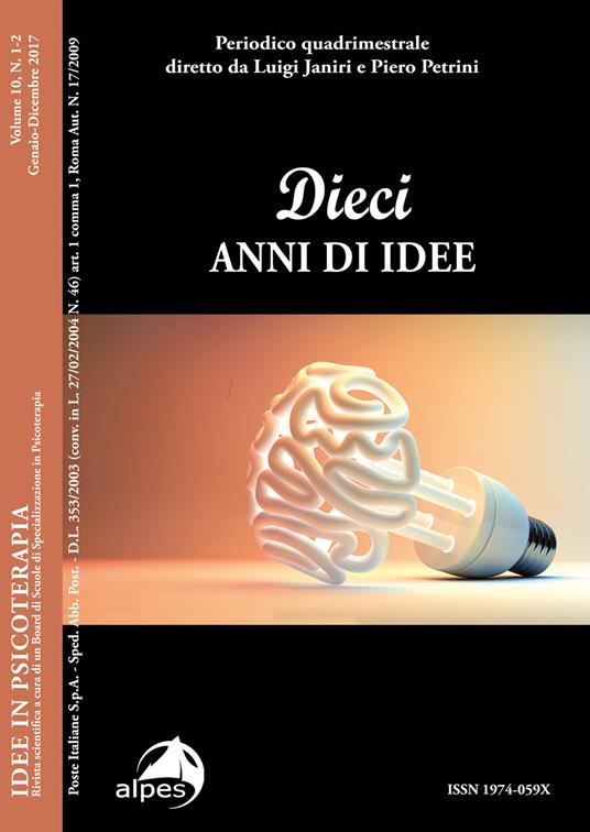 Idee in psicoterapia. Vol. 10: Dieci anni di idee. - copertina