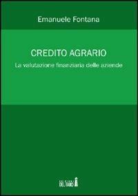 Credito agrario - Emanuele Fontana - copertina