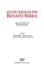 Studi cesenati per Renato Serra