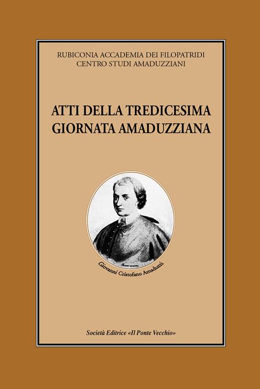 Atti della 13° Giornata amaduzziana - copertina