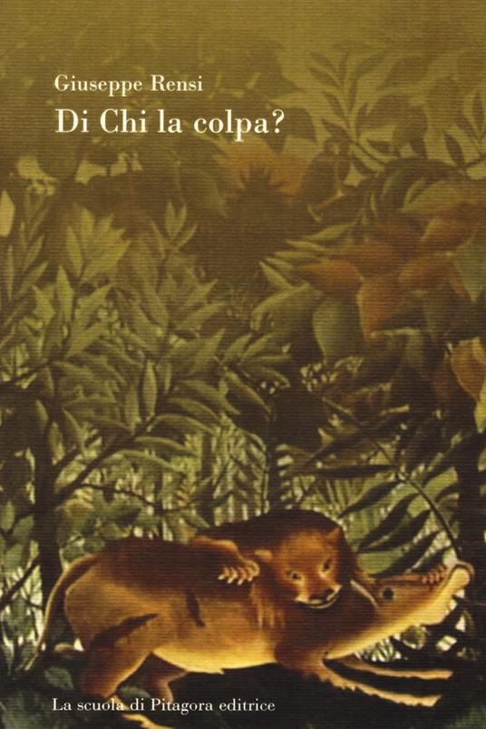 Di chi la colpa? - Giuseppe Rensi - copertina