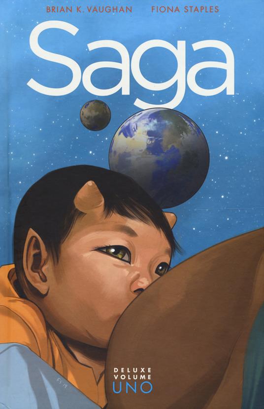 Saga deluxe. Vol. 1 - Brian K. Vaughan,Fiona Staples - copertina