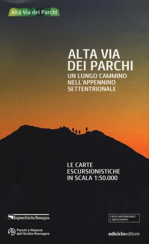 Alta via dei parchi. Un lungo cammino nell'Appennino settentrionale. Le carte escursionistiche in scala 1:50.000 - copertina