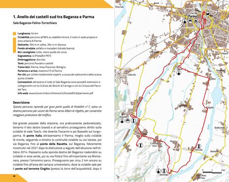 Guida alle più belle ciclovie e piste ciclabili in Emilia Romagna. Vol. 1: Piacenza, Parma, Reggio Emilia, Modena - Claudio Pedroni - 2