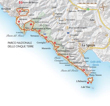 I sentieri delle Cinque Terre. Il Sentiero Verde Azzurro da Portovenere a Levanto e un’escursione sull'antica Via Aurelia - Albano Marcarini - 4