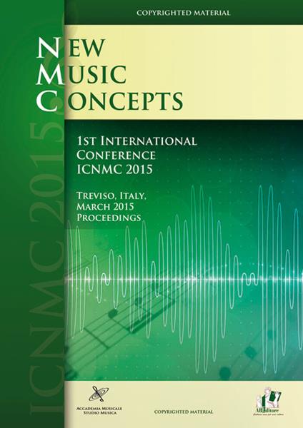 1st international Conference on new music concepts - copertina